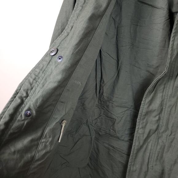 Army Surplus Cold Weather Field Full Zip Coat in green Size XS - Picture 11 of 12